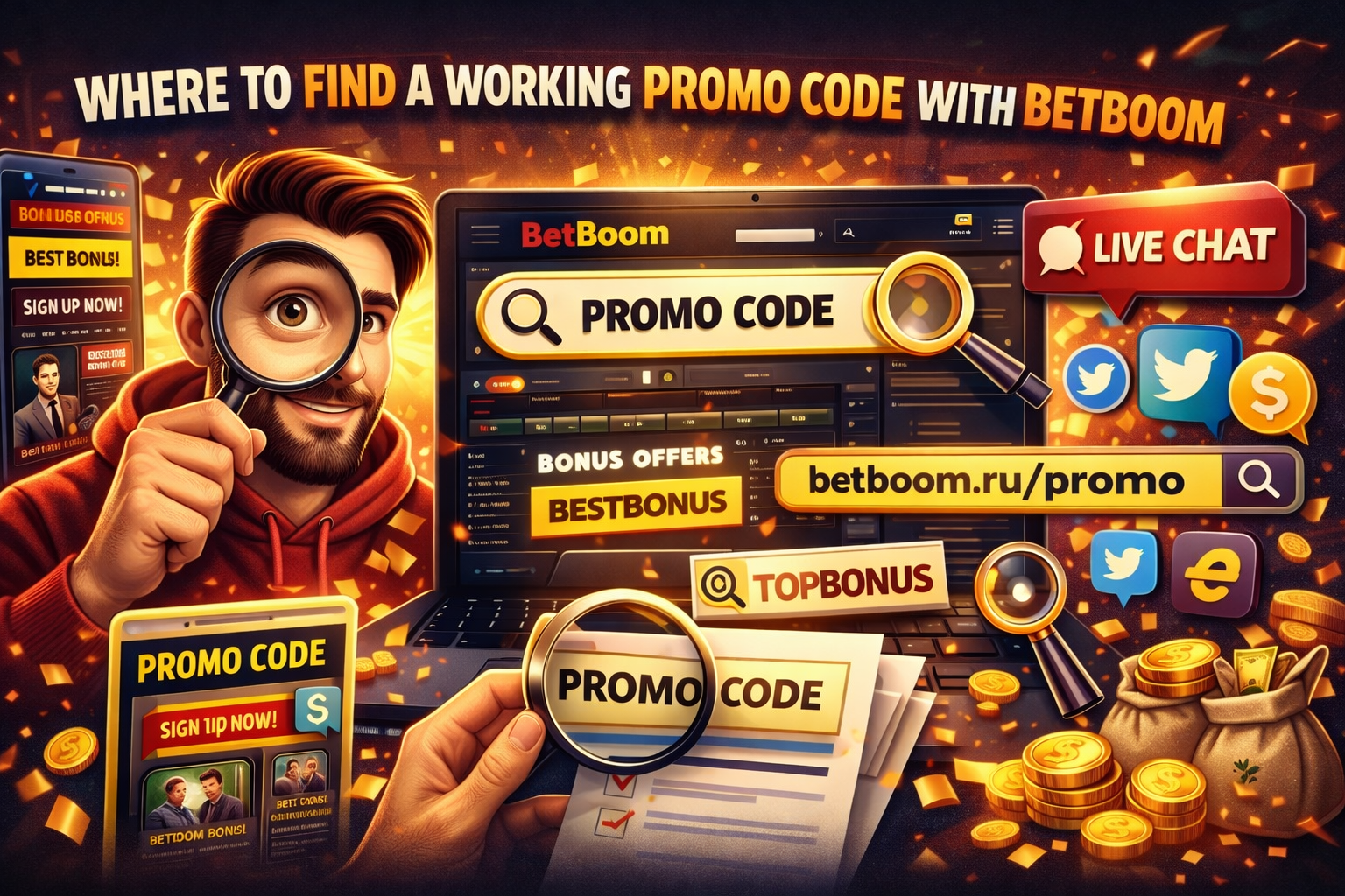 Где найти промокод на сайте Бет Бум: промо-раздел, уведомления и проверка актуальности кода