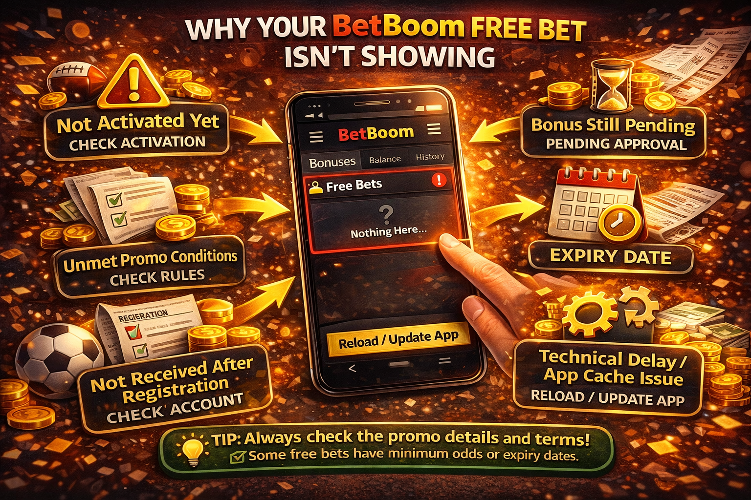 Почему фрибет не отображается в контора BetBoom: типовые причины и быстрая проверка условий